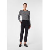 COMMA - Capri Broek - Zwart - Corduroy - 7/8 Lengte - Regular Fit