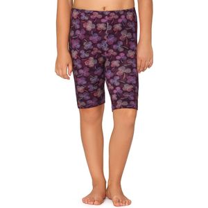 Merry Style Meisjes Leggings - Sport - Vrijetijdsbroek - Korte - Katoen - Paars/klaver - 110 - MS-MS10-406-LE