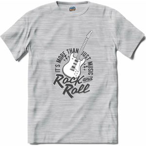 Rock and Roll It’s More Than Just Music | Muziek - Gitaar - Hobby - T-Shirt - Unisex - Donker Grijs - Gemêleerd - Maat M