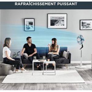Turbo Silence Extreme Statiefventilator - Stille nachtstand 45 dB(A) - Krachtige luchtstroom - Stil en efficiënt