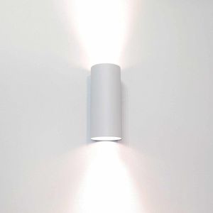 Artdelight - Wandlamp Roulo 2 lichts H 15,4 Ø 6,5 cm wit
