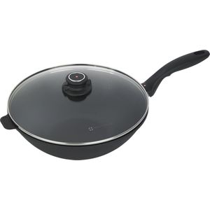 Swiss Diamond XD Wokpan - Incl. Deksel en Tempura rek - Inductie - 30 cm - 4.6 Liter - Zwart