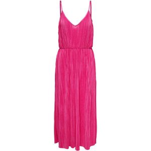 Jacqueline de Yong Jurk Jdypil S/l Pleat Midi Dress Jrs 15321036 Fuchsia Purple Dames Maat - M