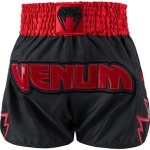 Venum Inferno Muay Thai Shorts Antraciet Rood - S
