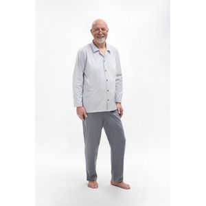 Martel- Antoni- pyjama- grijs- 100% katoen- gemaakt in Europa 3XL