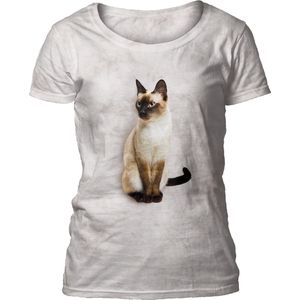 Ladies T-shirt Siamese Cat M