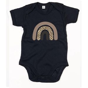 Rompertje Rainbow-Zwart-6-12 Maanden