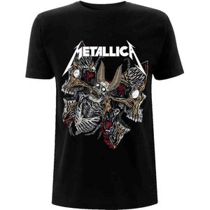 Metallica - Skull Moth Heren T-shirt - S - Zwart