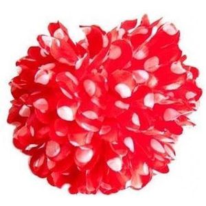 Spaanse haarbloem rood met witte stippen - bloem bij flamenco jurk -