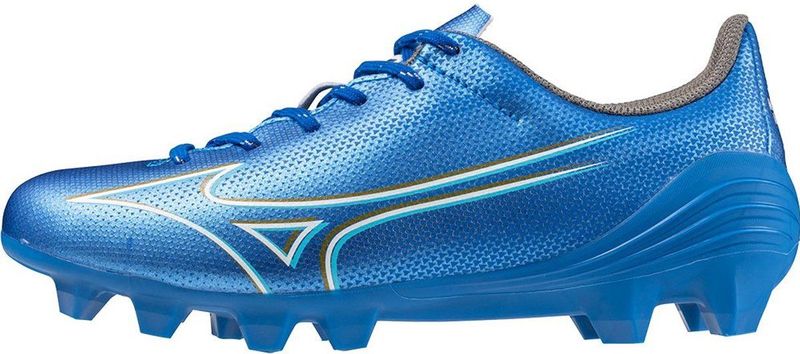 MIZUNO ALPHA SELECT JR Voetbalschoenen Laser blue/white/gold Junior Maat 37