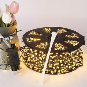 2000LED Lichtsnoeren voor buiten 50M Kerstverlichting, 8 modi IP44 Waterdicht Aangedreven LED Fairy Lights Indoor Kerst Decoratie voor Kerstboom, Balkon, Tuin, Terras, Party