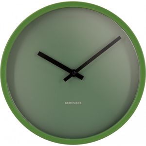 Remember Wall Clock - Forest Green