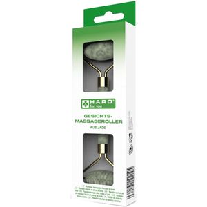 Gezichtsmassageroller van jade, groen