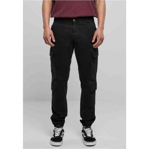 Urban Classics - Double Cargo Twill Jogging Pants Cargobroek - Taille, 33 inch - Zwart