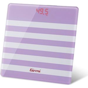 Digitale Personenweegschaal van Glas in Fuchsia Kleur - Eenvoudig en Nauwkeurig