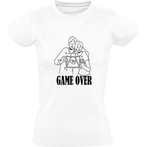 GAME OVER Dames t-Shirt | Zwanger | Zwangerschap | Bekend maken | Aankondiging | Baby |  Shirt