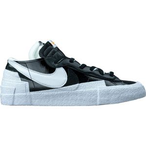 Nike Blazer Low X Sacai Blk Lakleder Zwart - Streetwear - Volwassen