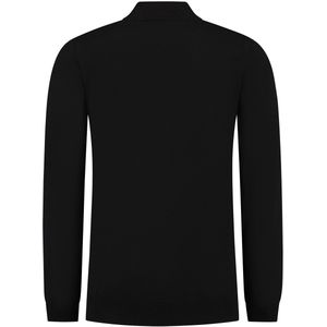 Ballin Amsterdam - Heren Regular fit Knitwear Half Zip LS - Black - Maat XS
