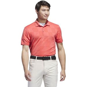 Adidas Ultimate365 Textured Korte Mouw Poloshirt Oranje XS Man