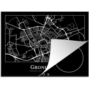 Inductie beschermer - Inductie Mat - Kookplaat beschermer - Stadskaart - Groningen - Kaart - Plattegrond - Inductie beschermer - Inductie Mat - Kookplaat Beschermer - 60x52 cm - Afdekplaat inductie - Inductiebeschermer
