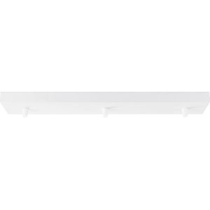 Home Sweet Home - Plafondkap Wit - 47/10/4.5cm - 3 lichts Planfondkap - Bar plafondrozet - metaal - inclusief aansluit box en montage beugel - maak zelf je eigen unieke hanglamp
