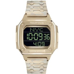 Philipp Plein Hyper $Hock PWHAA1021 Horloge - Staal - Goudkleurig - Ø 42 mm