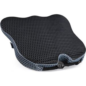 PolkaHome - Ergonomisch Wigvormig Zitkussen - Traagschuim - Voor Auto en Bureaustoel