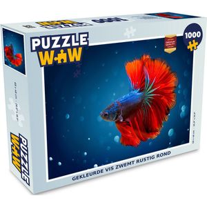 Puzzel Vis - Water - Rood - Legpuzzel - Puzzel 1000 stukjes volwassenen