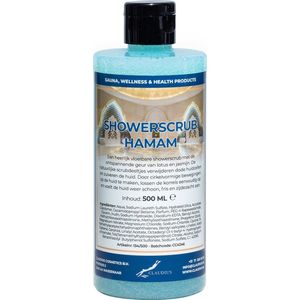 Showerscrub Hamam 500 ml - verfrissende scrubgel - exfoliërende bodyscrub