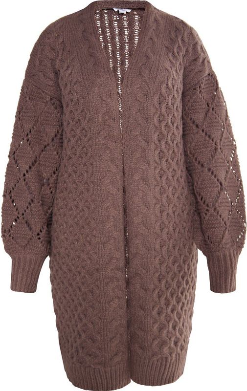 usha - Gebreid Vest - Lange Jas