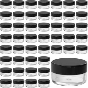 Provento - 140 stuks kleine plastic potten met deksels voor crèmes en pillen