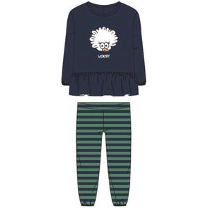Woody Meisjes pyjama donkerblauw - maat 6 mnd