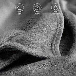 Hoogwaardige microvezel fleece deken, geschikt voor alle seizoenen, zacht, pluizig, warm, knuffelbaar voor op de bank en het bed.