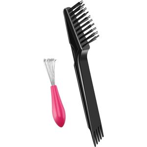 VBSJAH Cleansing Comb with Clean Comb, Pack of 2 Hair Brush Cleansers for Collected Hair, Hair Rake for Family and Salon