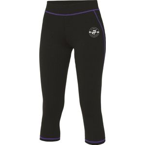 FitProWear Cool Driekwart Legging Zwart/Paars Maat S - Sportkleding - Dames - Driekwart - Polyester - Legging - Sportbroek - Stretch