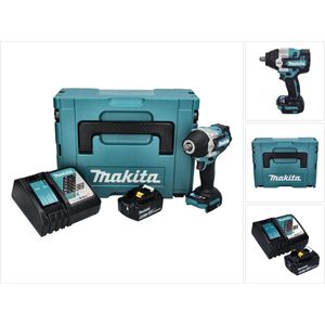 Makita DTW 700 RG1J accu slagmoersleutel 18 V 700 Nm 1/2"" XPT Borstelloos + 1x oplaadbare accu 6.0 Ah + lader + Makpac