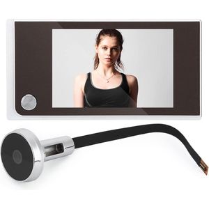 35 inch digitale lcd-beveiligingscamera - 120 graden kijkgaatje - kijker foto visuele bewaking - elektronische kattenoogcamera - draadloos camerasysteem