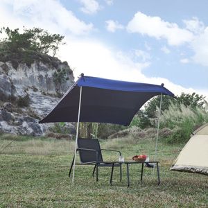 Strandtent Bernheze zonbescherming 270x270x210 cm blauw pro.tec