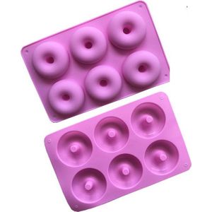 ProductGoods - Siliconen Donutvorm - 6 stuks - Donut - Donutbakvorm