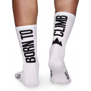 Luxa Born To Climb Fietssokken Wit - Maat S