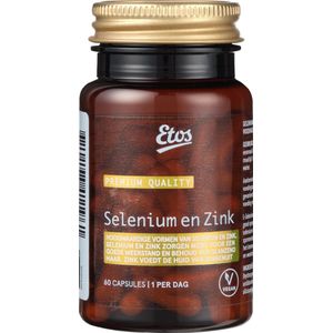 Etos Voedingssupplement premium - Selenium - Zink - Vegan - 60 stuks