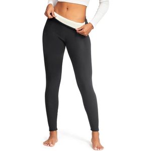 Dames Thermische Leggings met Teddy Fleece - Warm en Comfortabel voor de Winter - Donkergrijs