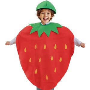 Fruitkostuum voor kinderen - Origineel aardbei kostuum voor jongens en meisjes - Grappig verkleedkostuum voor Halloween, carnaval, cosplay
