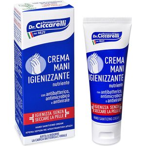 Dr. Ciccarelli Crema mani Igienizzante: unieke, desïnfecterende, alcoholvrije handcrème met Tea-Tree en Vitamine E.