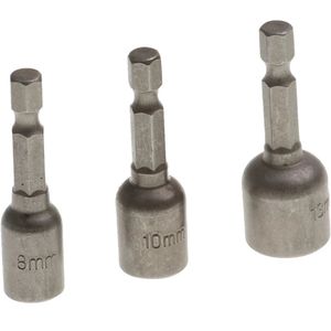 Dopsleutelbit-Set-Magnetisch-8MM-10MM-13MM-1/4''-Voor-Op-Accutol-TBV-M5-M6-M8-Doppenset-Dopsleutelbitset