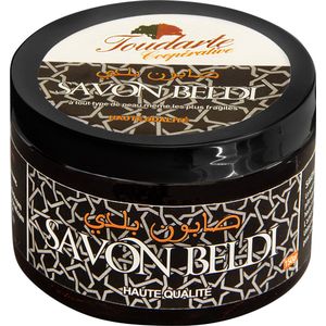 Sabon Beldi - Olijfolie - Marokkaanse Zwarte Zeep - Bodyscrub - 150 g