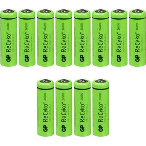 8 plus 4 Gratis GP Recyko+ AA oplaadbare batterijen - 2600mAh