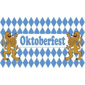 Vlag Oktoberfest, 90x150cm - Oktoberfeest,  apresski, winter,  feest,  festival, party