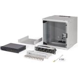 Digitus - SOHO PRO - Wandbehuizing - Grijs - 10 inch - 6U netwerkset met accessoires