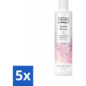 Therme - Moisturising Mindful Blossom - Doucheolie - Hydraterend - Verzorgend - 250ml - Bulkverpakking - 5 stuks